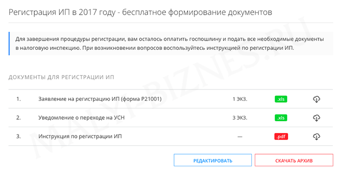 Инструкция по регистрации ИП через онлайн-сервис Инструкция по регистрации ИП