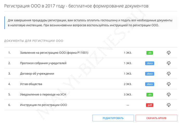 Инструкция по регистрации ООО через онлайн-сервис Инструкция по регистрации ООО